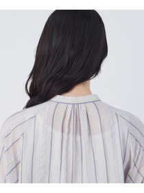 【congés payés】フリンジストライプブラウス 詳細画像 ブルー系その他 16