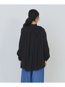 【congés payés】モスリンラウンドタックブラウス 詳細画像 ブラック 13