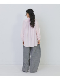 【congés payés】モスリンラウンドタックブラウス 詳細画像 ブラック 16