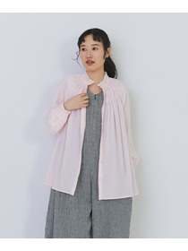 【congés payés】モスリンラウンドタックブラウス 詳細画像 ブラック 18