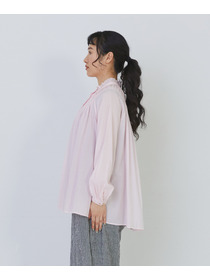 【congés payés】モスリンラウンドタックブラウス 詳細画像 ブラック 20