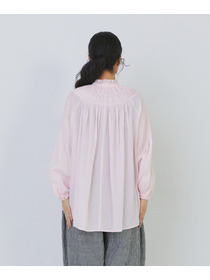 【congés payés】モスリンラウンドタックブラウス 詳細画像 ブラック 21