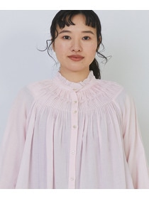 【congés payés】モスリンラウンドタックブラウス 詳細画像 ブラック 22