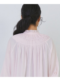 【congés payés】モスリンラウンドタックブラウス 詳細画像 ブラック 23