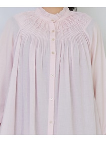 【congés payés】モスリンラウンドタックブラウス 詳細画像 ブラック 26