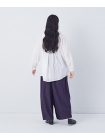 【congés payés】モスリンラウンドタックブラウス 詳細画像 ブラック 3