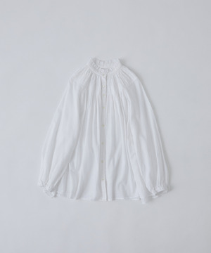【congés payés】モスリンラウンドタックブラウス 詳細画像 オフホワイト 1