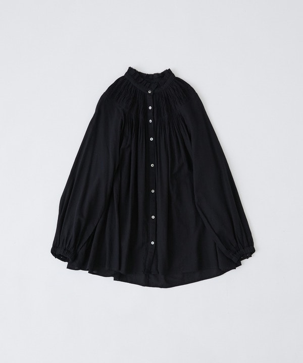 【congés payés】モスリンラウンドタックブラウス