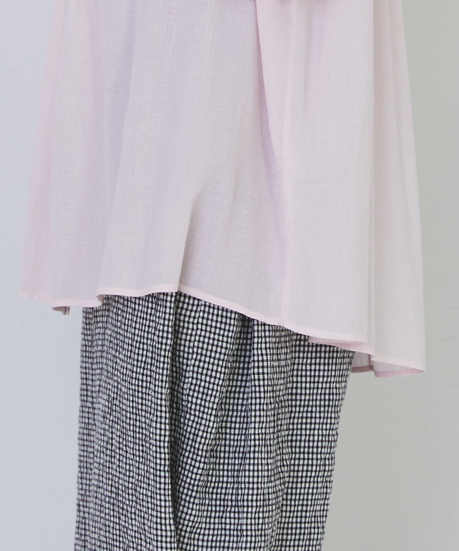 【congés payés】モスリンラウンドタックブラウス 詳細画像 ブラック 25