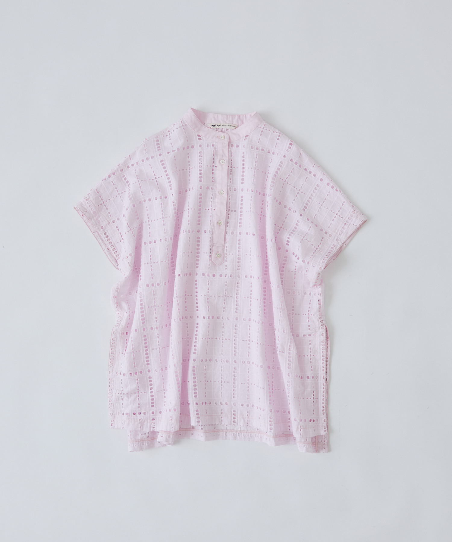 【congés payés】チェックエンブロイダリーチュニック 詳細画像 ピンク 1