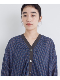 【congés payés】シャーリングカーディガンシャツ 詳細画像 ブルー系その他 22