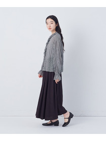 【congés payés】Kanocoさんコラボ　フリルブラウス 詳細画像 ブラック 10