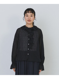 【congés payés】Kanocoさんコラボ　フリルブラウス 詳細画像 ブラック 21