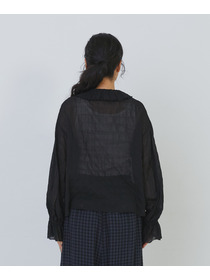 【congés payés】Kanocoさんコラボ　フリルブラウス 詳細画像 ブラック 23