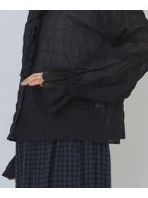 【congés payés】Kanocoさんコラボ　フリルブラウス 詳細画像 ブラック 26