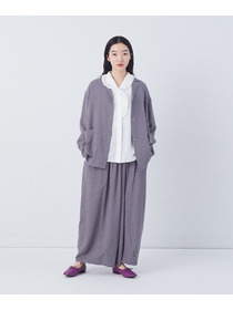 【congés payés】Kanocoさんコラボ　フリルブラウス 詳細画像 ブラック 4