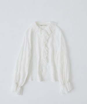 【congés payés】Kanocoさんコラボ　フリルブラウス 詳細画像 オフホワイト 1