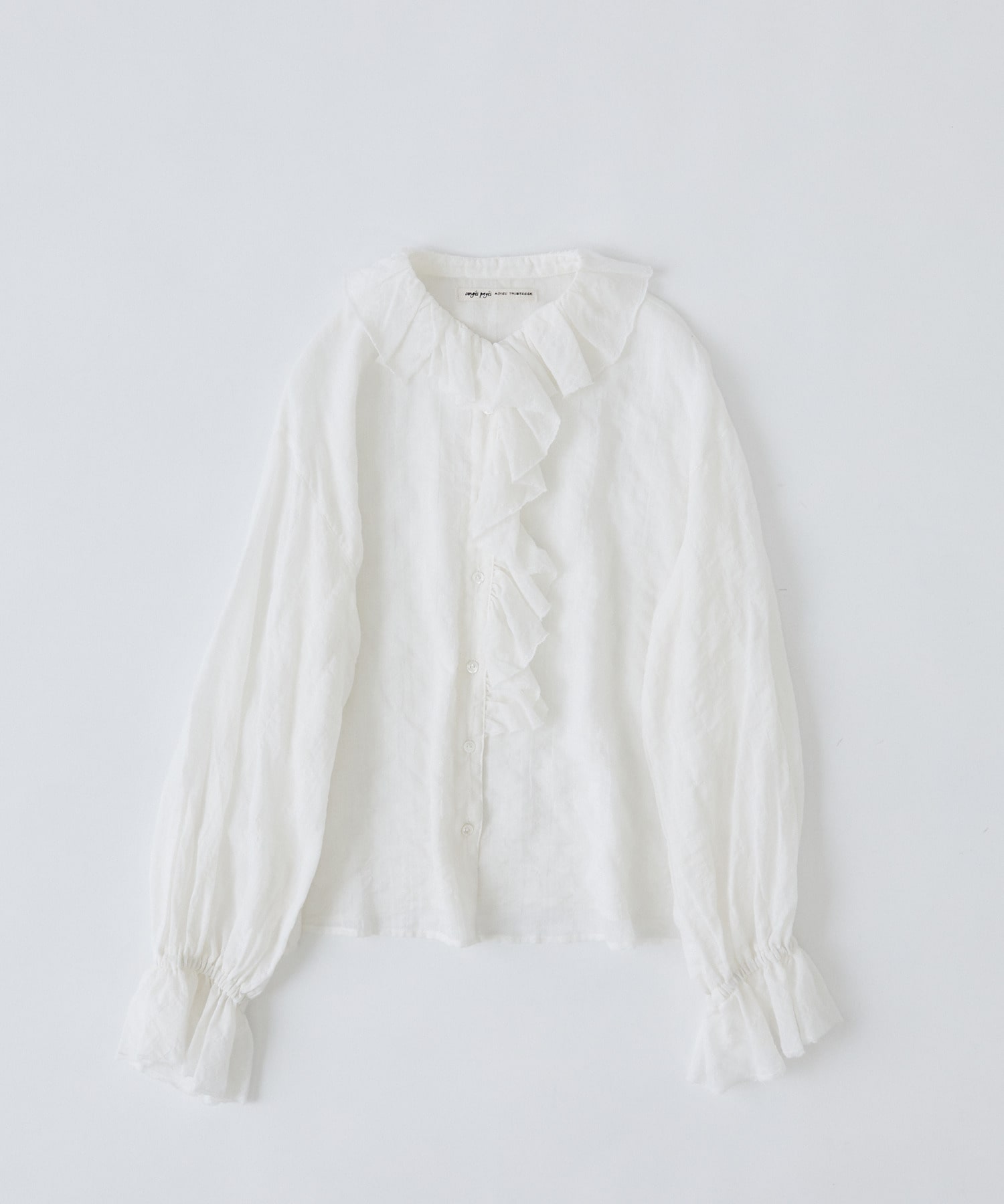 【congés payés】Kanocoさんコラボ　フリルブラウス 詳細画像 オフホワイト 1