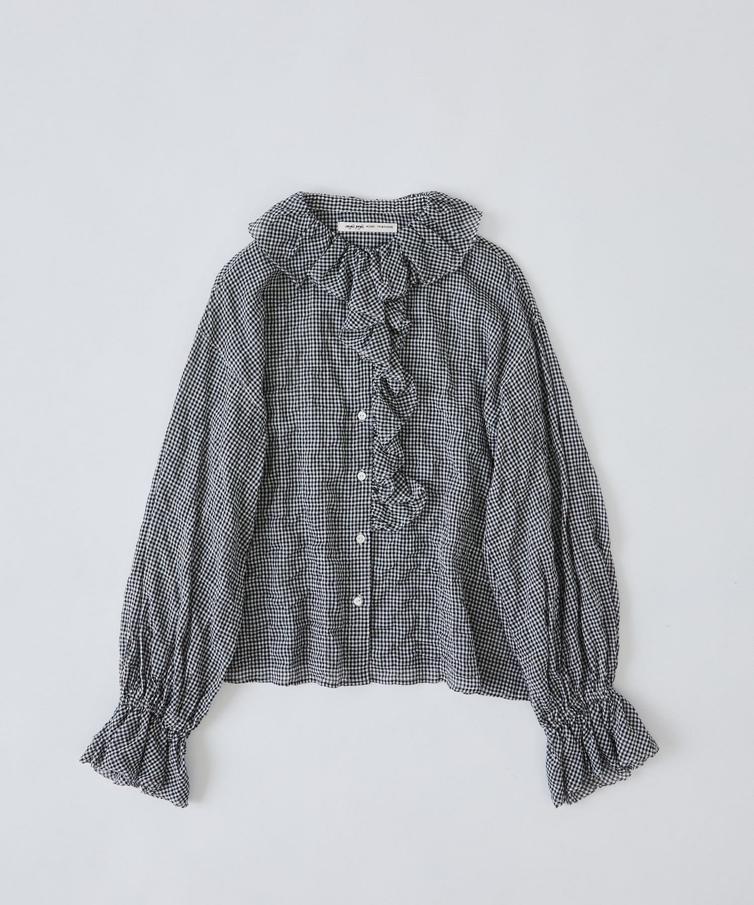 【congés payés】Kanocoさんコラボ　フリルブラウス 詳細画像 チェック 1