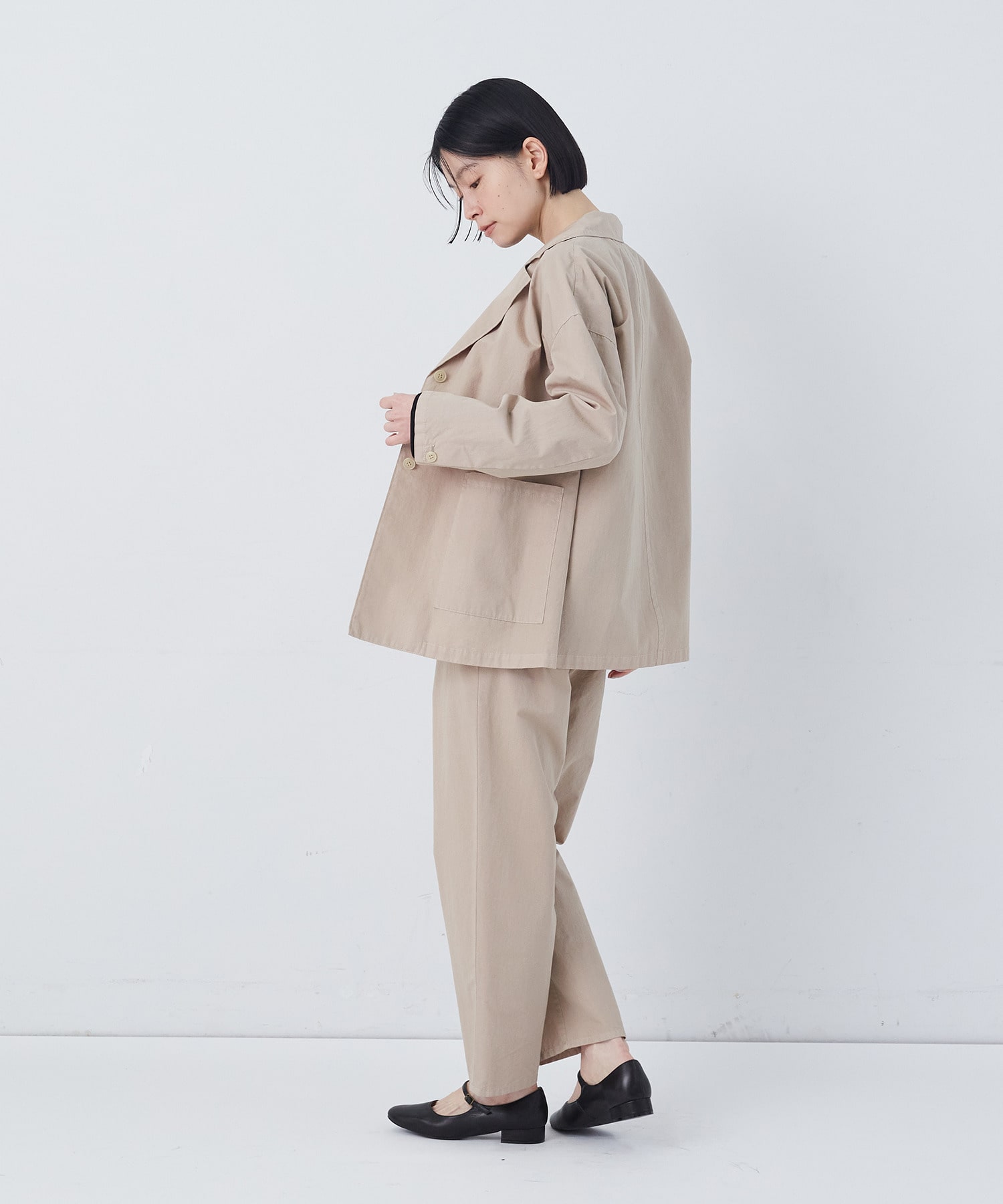 【congés payés】ナイロンウェザージャケット 詳細画像 ベージュ 14