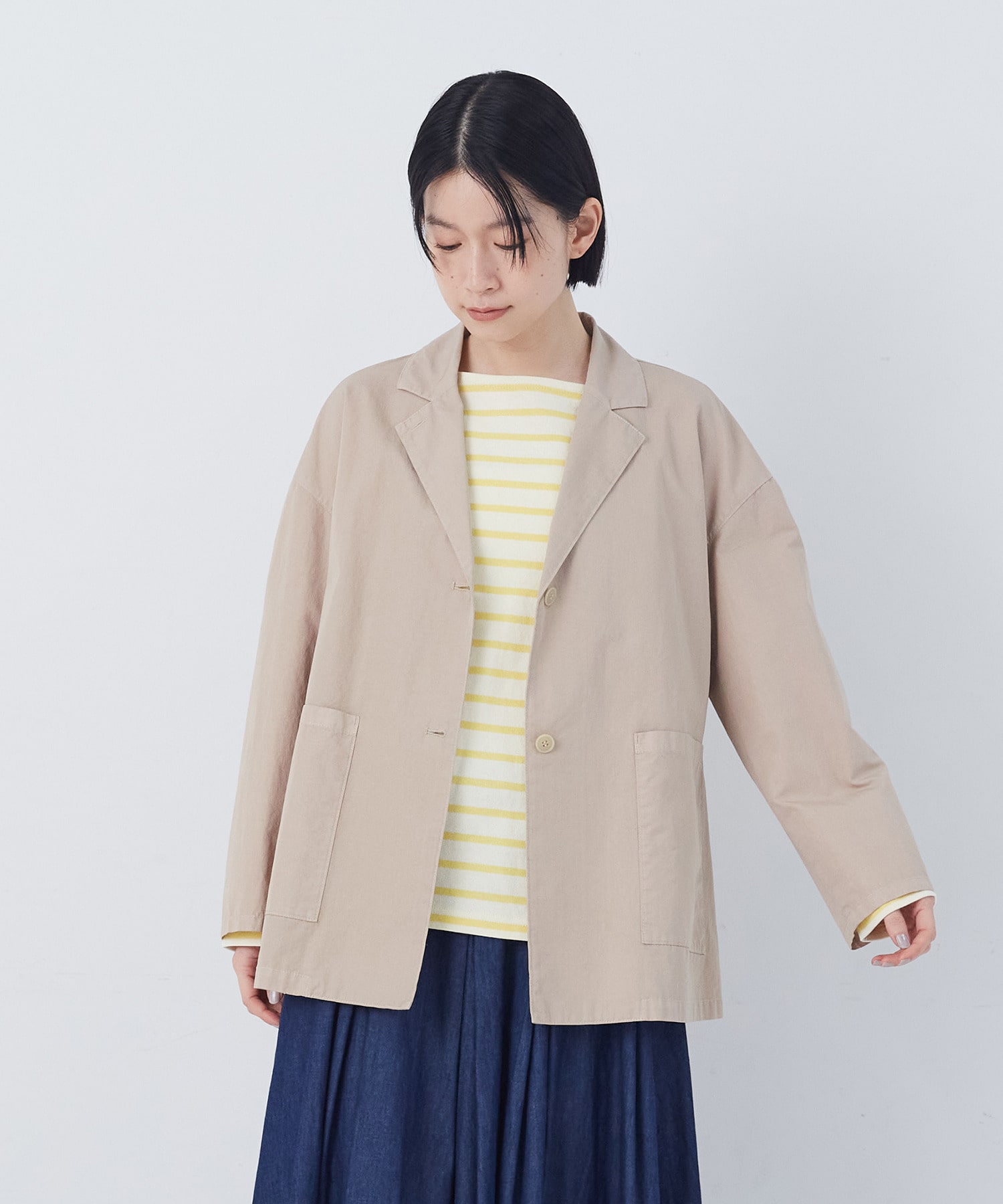 【congés payés】ナイロンウェザージャケット 詳細画像 ベージュ 15