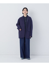 【congés payés】綿麻ツィードジャケット 詳細画像 ブルー系その他 10