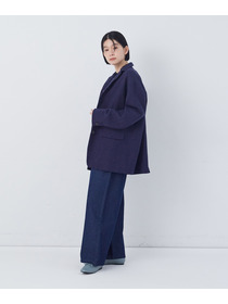 【congés payés】綿麻ツィードジャケット 詳細画像 ブルー系その他 11