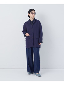 【congés payés】綿麻ツィードジャケット 詳細画像 ブルー系その他 13