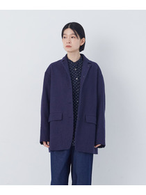 【congés payés】綿麻ツィードジャケット 詳細画像 ブルー系その他 14