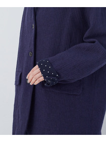 【congés payés】綿麻ツィードジャケット 詳細画像 ブルー系その他 21