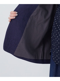 【congés payés】綿麻ツィードジャケット 詳細画像 ブルー系その他 24