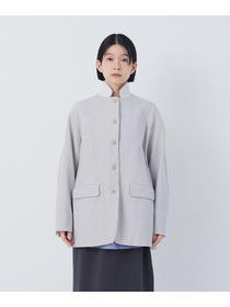 【congés payés】綿麻ツィードジャケット 詳細画像 ブルー系その他 7