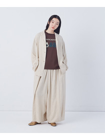 【congés payés】【FAVE】シャーリングシャツジャケット 詳細画像 ネイビー 1