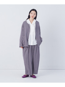 【congés payés】【FAVE】シャーリングシャツジャケット 詳細画像 ネイビー 11