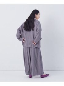 【congés payés】【FAVE】シャーリングシャツジャケット 詳細画像 ネイビー 13