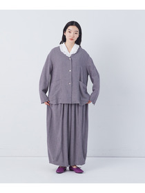 【congés payés】【FAVE】シャーリングシャツジャケット 詳細画像 ネイビー 14