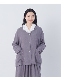 【congés payés】【FAVE】シャーリングシャツジャケット 詳細画像 ネイビー 15