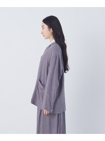 【congés payés】【FAVE】シャーリングシャツジャケット 詳細画像 ネイビー 17