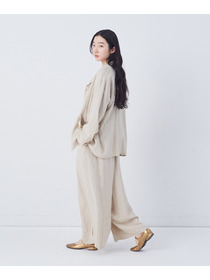 【congés payés】【FAVE】シャーリングシャツジャケット 詳細画像 ネイビー 2