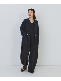 【congés payés】【FAVE】シャーリングシャツジャケット 詳細画像 ネイビー 20