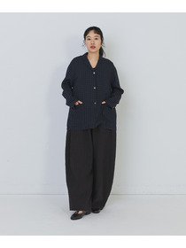 【congés payés】【FAVE】シャーリングシャツジャケット 詳細画像 ネイビー 23