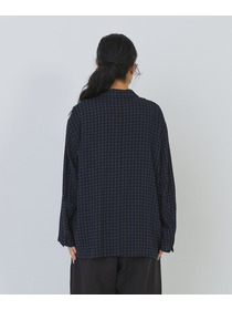 【congés payés】【FAVE】シャーリングシャツジャケット 詳細画像 ネイビー 27