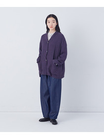 【congés payés】【FAVE】シャーリングシャツジャケット 詳細画像 ネイビー 29