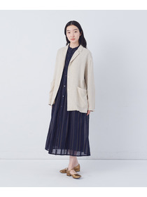 【congés payés】【FAVE】シャーリングシャツジャケット 詳細画像 ネイビー 3