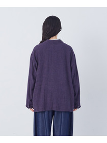 【congés payés】【FAVE】シャーリングシャツジャケット 詳細画像 ネイビー 33