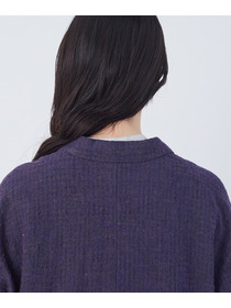 【congés payés】【FAVE】シャーリングシャツジャケット 詳細画像 ネイビー 35