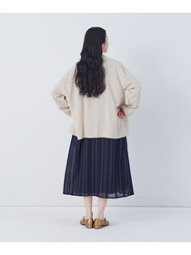 【congés payés】【FAVE】シャーリングシャツジャケット 詳細画像 ネイビー 4