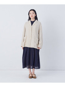 【congés payés】【FAVE】シャーリングシャツジャケット 詳細画像 ネイビー 5