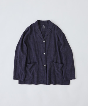 【congés payés】【FAVE】シャーリングシャツジャケット 詳細画像 ネイビー 1