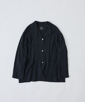 【congés payés】【FAVE】シャーリングシャツジャケット 詳細画像 ブルー系その他 1